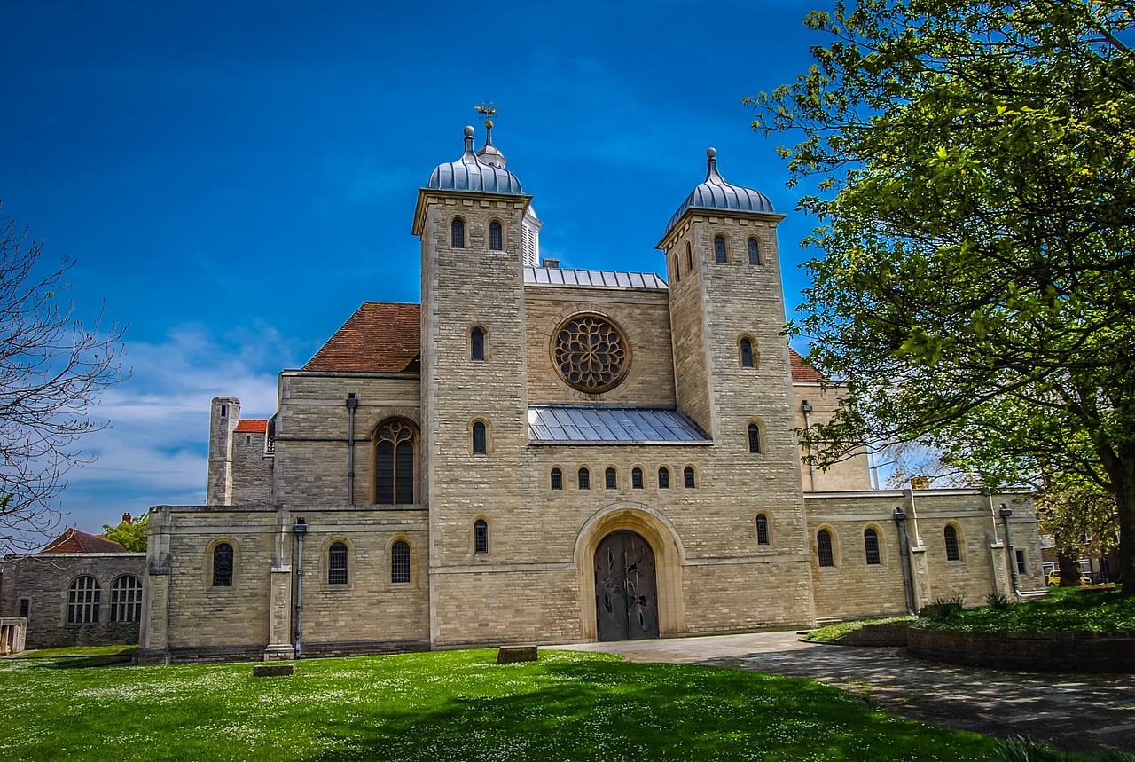 Portsmuto Katedra,  Istorinis Pastatas,  Religija,  Architektūra,  Hampšyras,  Paminklas,  Lauke,  Amžius,  Eksterjeras,  Uk