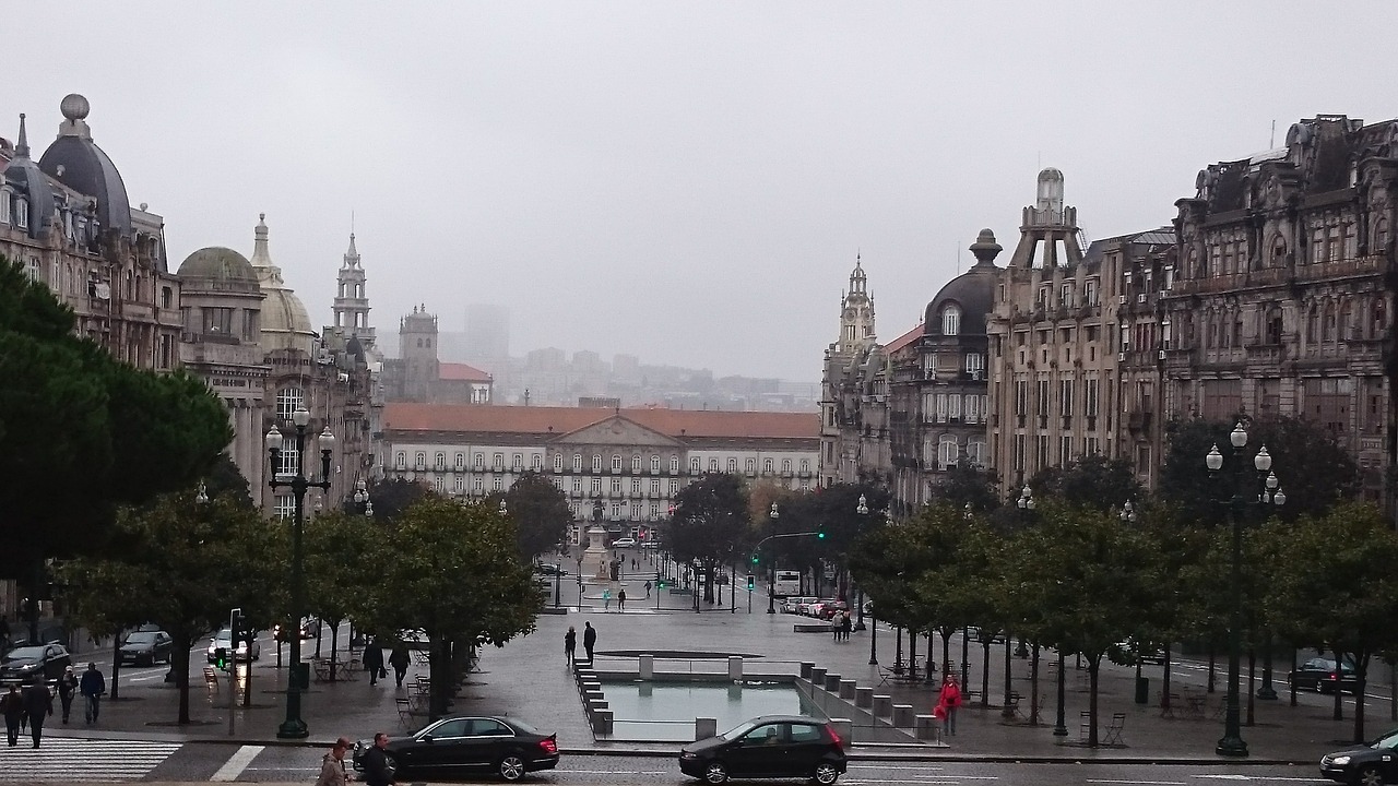 Portugal, Porto, Miestas, Ruduo, Kvadratas, Nemokamos Nuotraukos,  Nemokama Licenzija