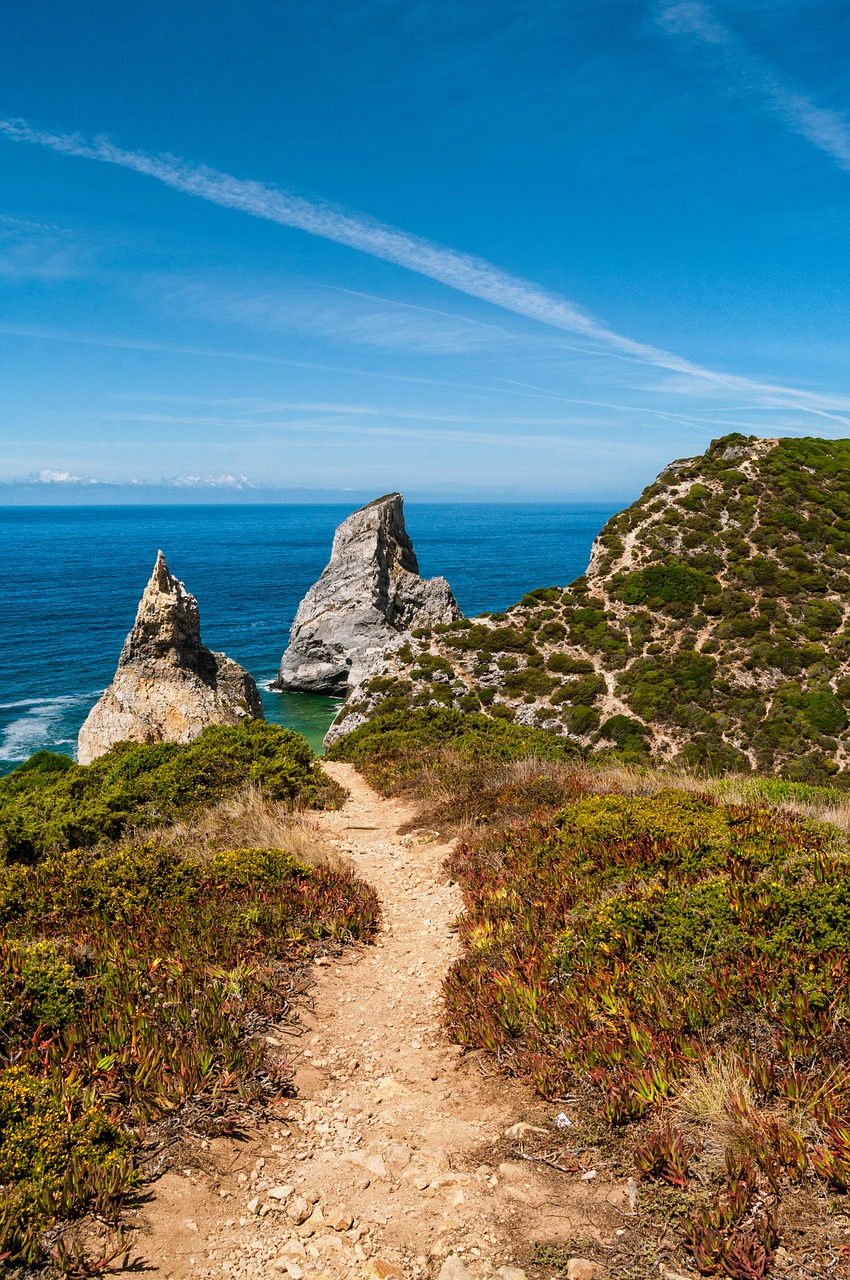 Portugal, Sintra, Vandenynas, Jūra, Gamta, Kranto, Vasara, Атлантический, Europa, Papludimys