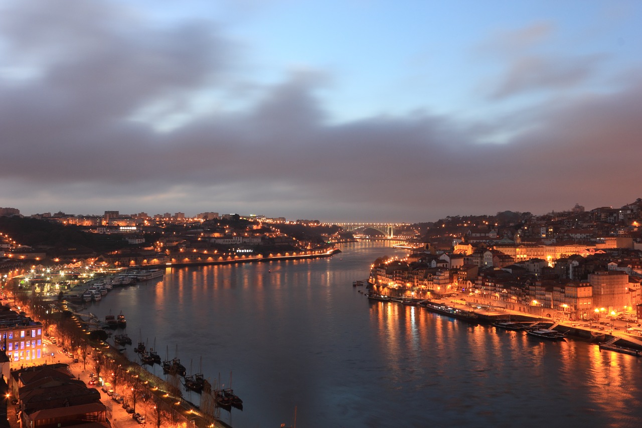 Portugal, Porto, Upė, Douro, Vakaras, Nemokamos Nuotraukos,  Nemokama Licenzija