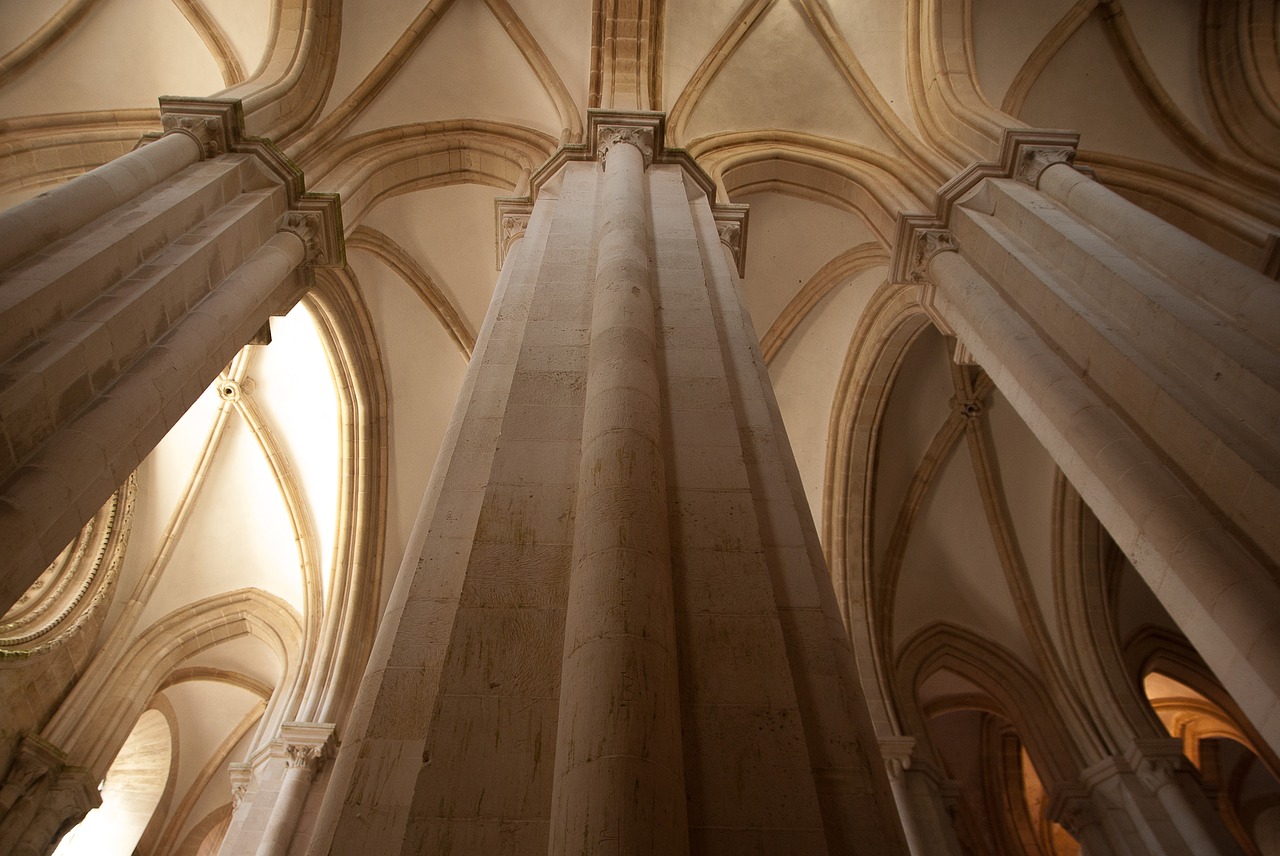 Portugal, Katedra, Stulpai, Gotikos Menas, Nemokamos Nuotraukos,  Nemokama Licenzija