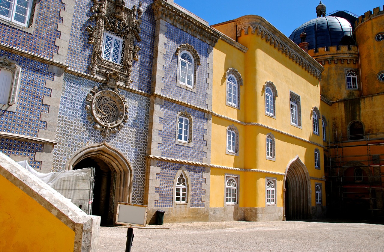 Portugal, Sintra, Pilis, Tvirtovė, Šventė, Atostogos, Architektūra, Senas, Pastatas, Bokštas