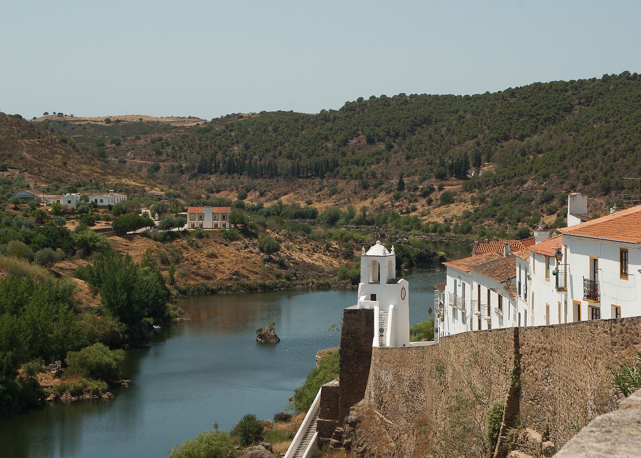 Portugal, Mertola, Važiuoklės, Plytelės, Upė, Nemokamos Nuotraukos,  Nemokama Licenzija