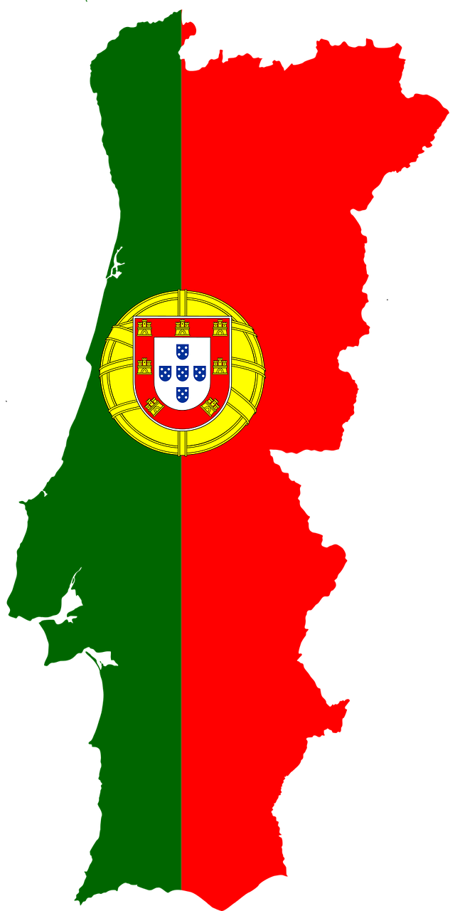 Portugal, Vėliava, Sienos, Kartografija, Šalis, Europa, Geografija, Žemėlapis, Tauta, Svg