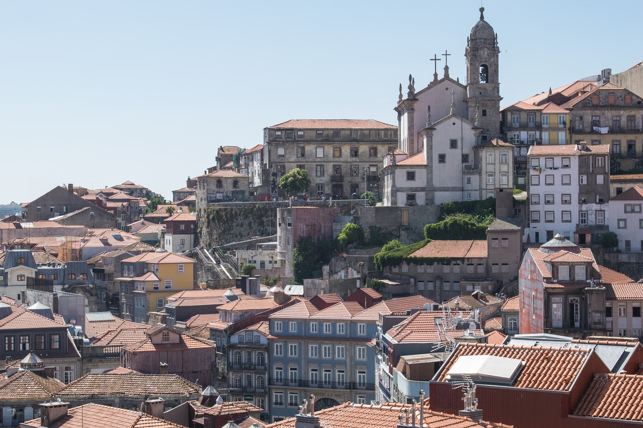 Portugal, Porto, Architektūra, Pastatai, Gatvė, Senas, Centras, Miestas, Senamiestis, Statyba