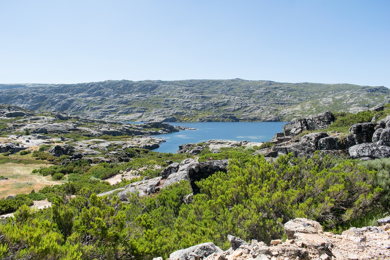 Portugal, Serra Da Estrela, Kelias, Miesto, Kelionė, Kelionė, Važiuoti, Turistų Kelionės Tikslas, Mėlynas, Žalias