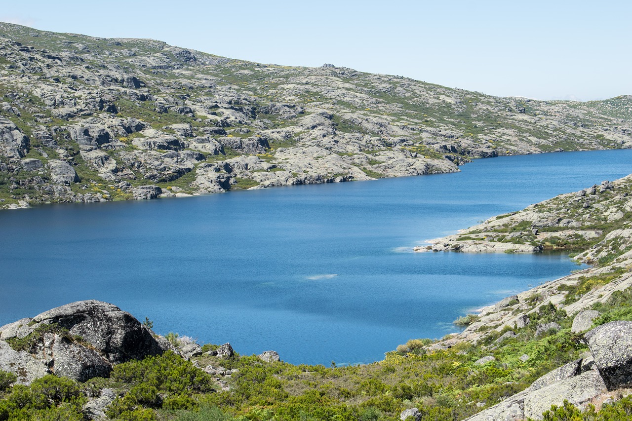 Portugal, Serra Da Estrela, Kelias, Miesto, Kelionė, Kelionė, Važiuoti, Turistų Kelionės Tikslas, Mėlynas, Žalias