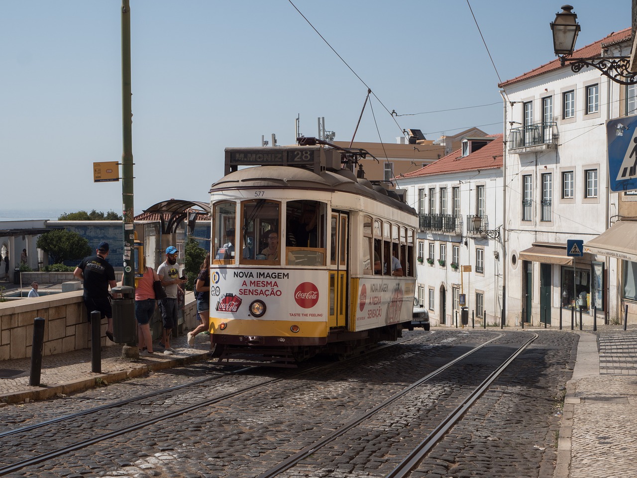 Portugal, Tramvajus, Europa, Transportas, Senamiestis, Lisbonas, Turizmas, Lisboa, Nostalgiškas, Nemokamos Nuotraukos