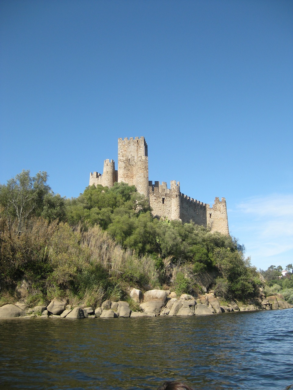 Portugal, Almourol, Viduramžių, Akmuo, Pilis, Fortifikacija, Architektūra, Pastatas, Orientyras, Miestas