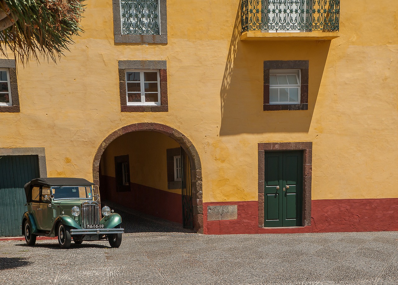 Portugalija,  Madeira,  Funchal,  Architektūra,  Senų Automobilių, Nemokamos Nuotraukos,  Nemokama Licenzija