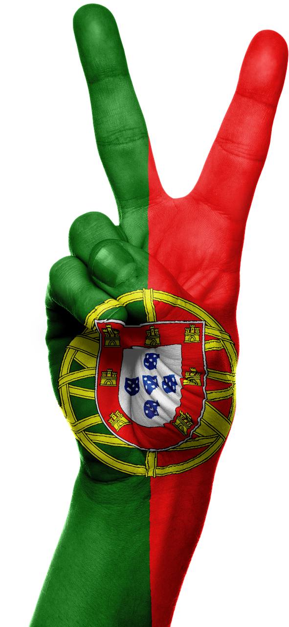 Portugal, Vėliava, Ranka, Nacionalinis, Pirštai, Patriotinis, Patriotizmas, Portugalų, Europietis, Gestas