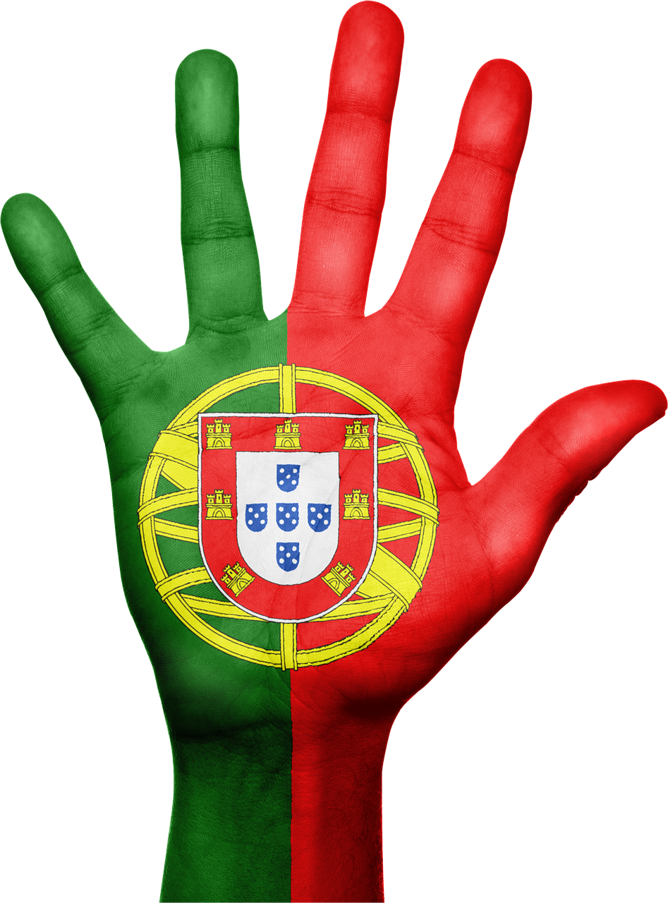 Portugal, Vėliava, Ranka, Nacionalinis, Pirštai, Patriotinis, Patriotizmas, Portugalų, Europietis, Gestas