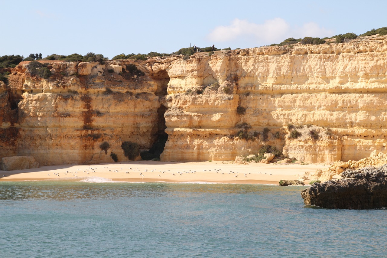 Portugalų Pakrantė, Algarve, Kranto, Portugal, Gamta, Jūra, Kraštovaizdis, Vandenynas, Papludimys, Vanduo