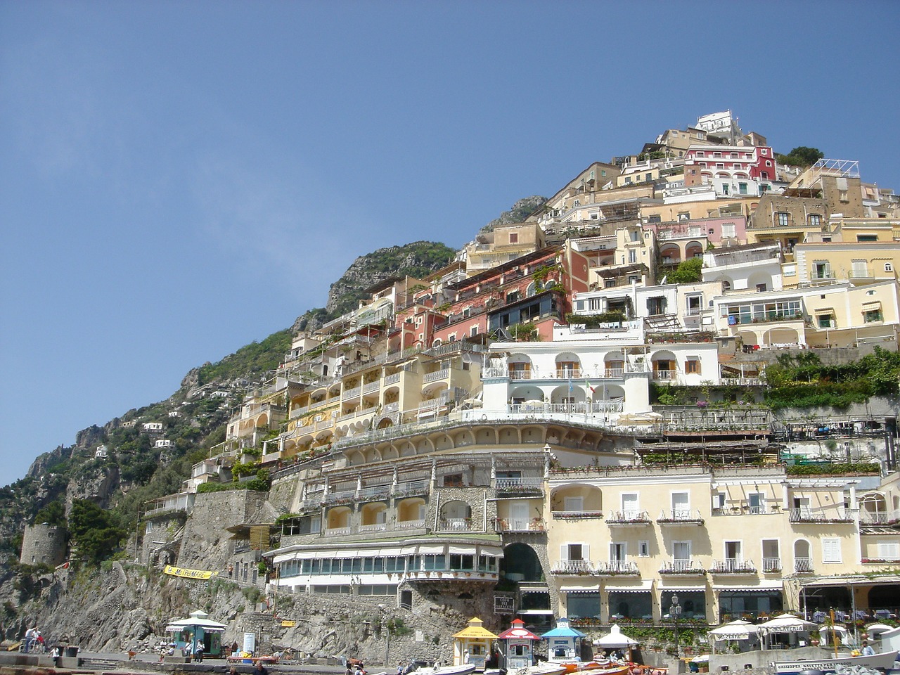 Positano, Amalfi Pakrantė, Italy, Pajūris, Namai, Kaimas, Kalnas, Nemokamos Nuotraukos,  Nemokama Licenzija