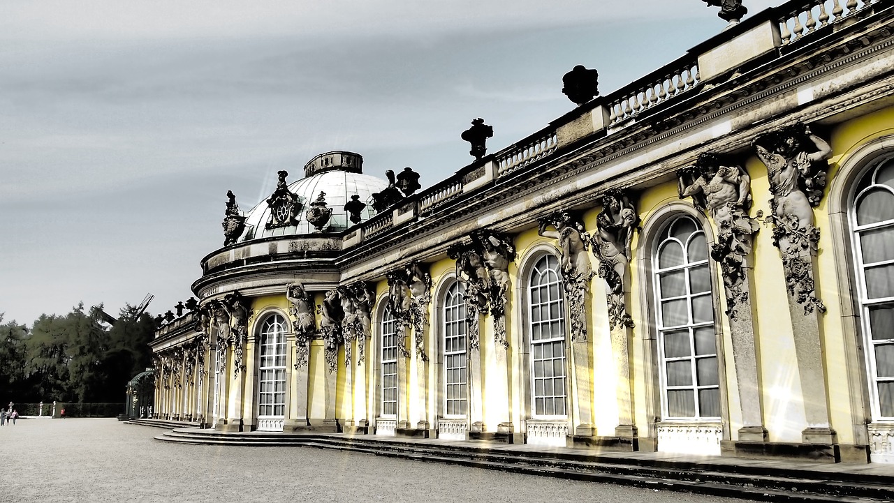 Potsdamas, Berlynas, Sans, Pilis Sanssouci, Istoriškai, Atmosfera, Barokas, Turistų Atrakcijos, Vokietija, Sanssouci