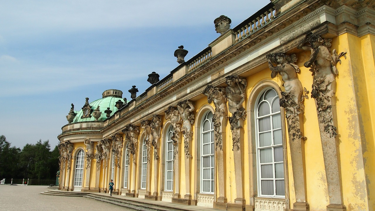 Potsdamas, Berlynas, Sans, Pilis Sanssouci, Istoriškai, Atmosfera, Barokas, Turistų Atrakcijos, Vokietija, Sanssouci