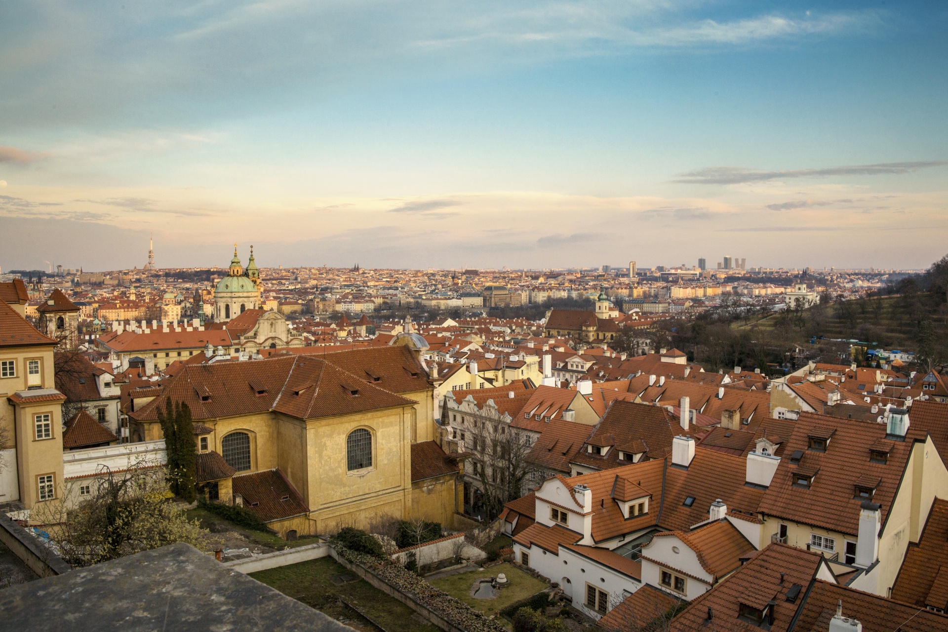 Prague,  Čekija & Nbsp,  Respublika,  Miestas,  Vaizdas,  Namai,  Architektūra,  Stogai,  Panorama,  Prague