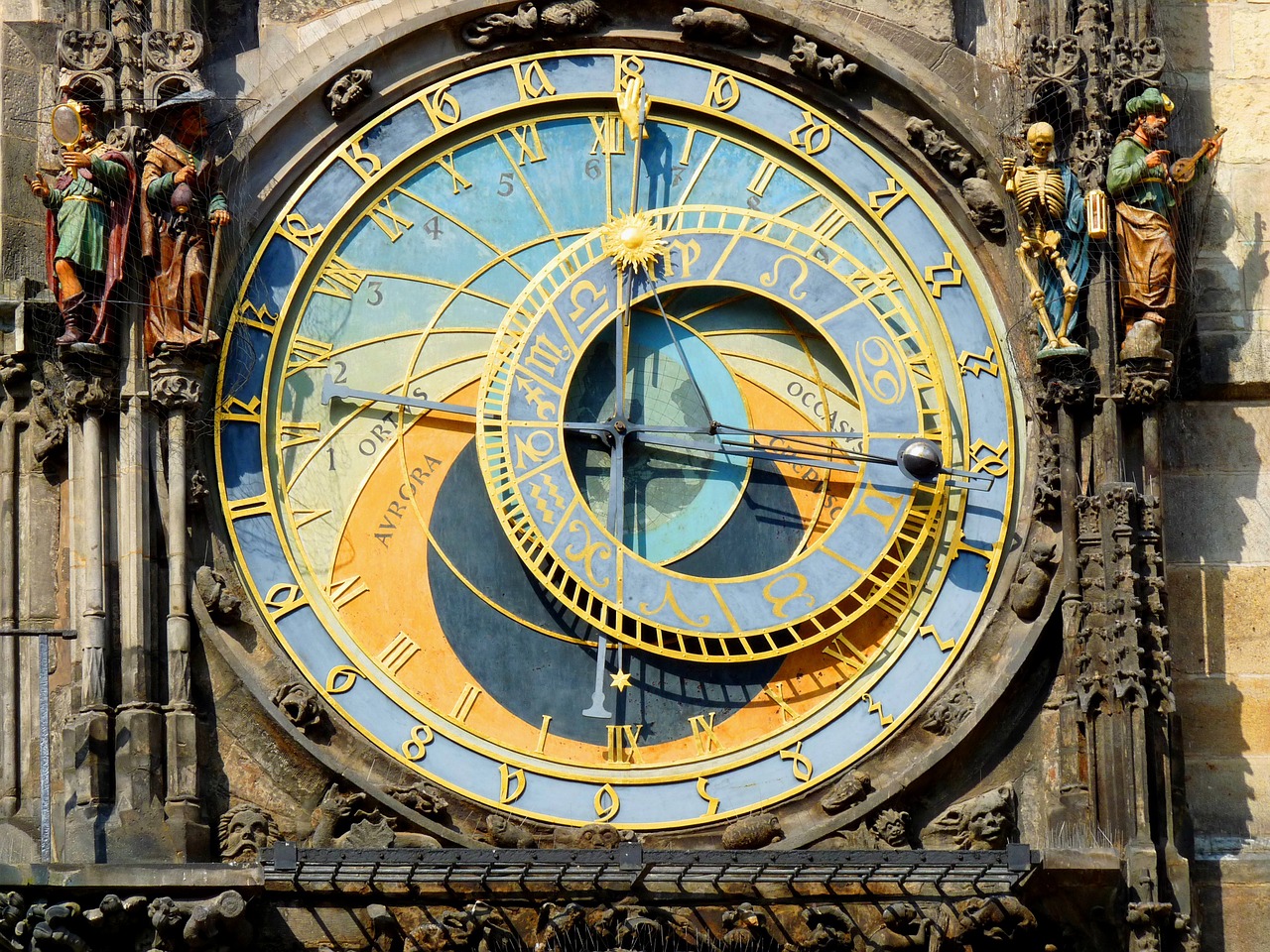 Prague, Senamiestis, Astronominis Laikrodis, Laikrodžiai, Nemokamos Nuotraukos,  Nemokama Licenzija