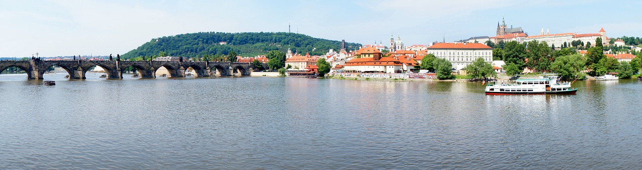 Prague, Panorama, Miestas, Vltava, Charles Tiltas, Hradcany, Čekijos Respublika, Nemokamos Nuotraukos,  Nemokama Licenzija