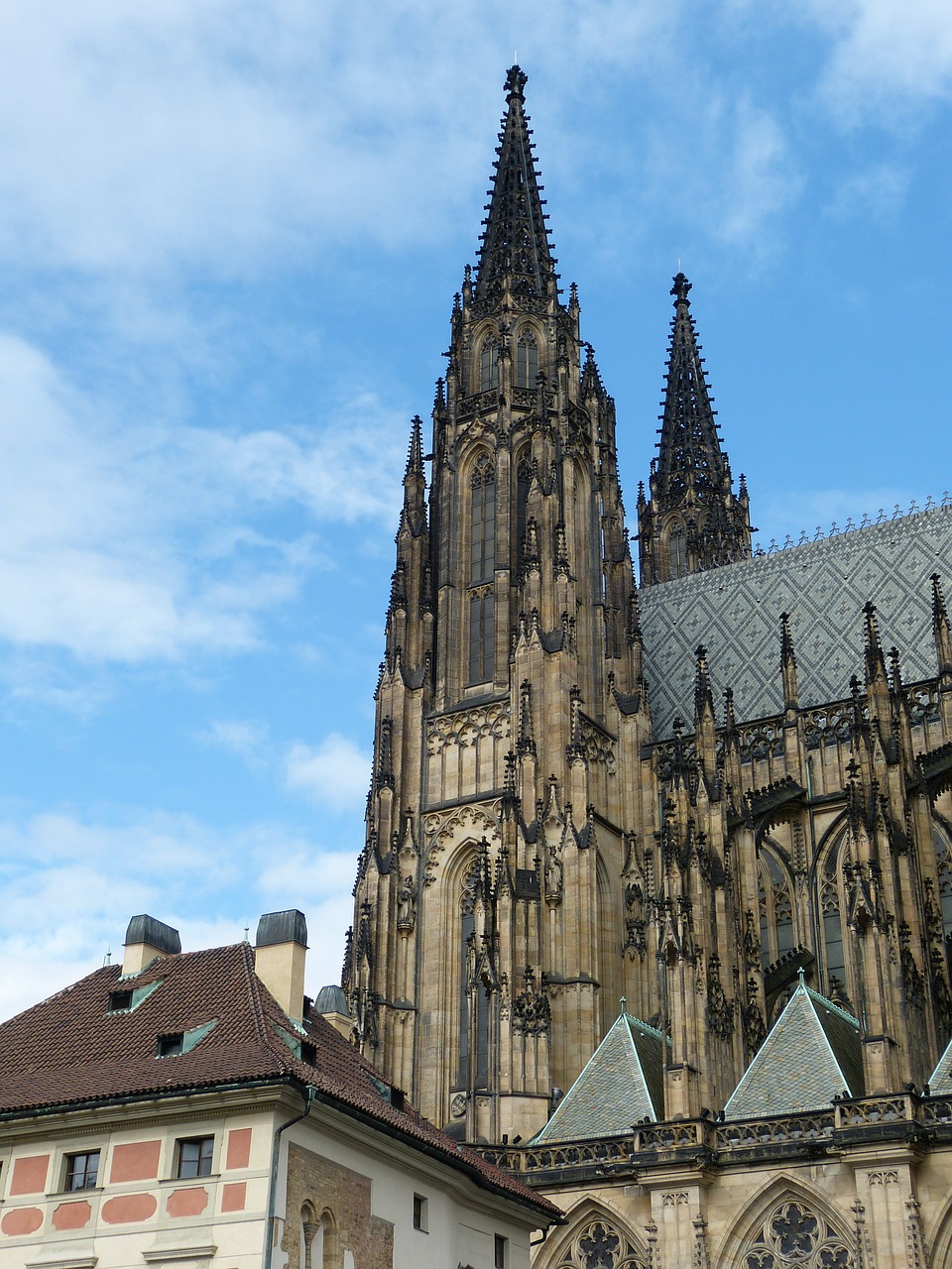 Prague, Čekijos Respublika, Senamiestis, Dom, Bažnyčia, St Vitus Katedra, Bokštas, Architektūra, Krikščionybė, Gotika