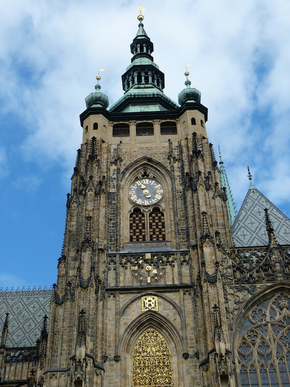 Prague, Čekijos Respublika, Senamiestis, Dom, Bažnyčia, St Vitus Katedra, Bokštas, Architektūra, Krikščionybė, Gotika