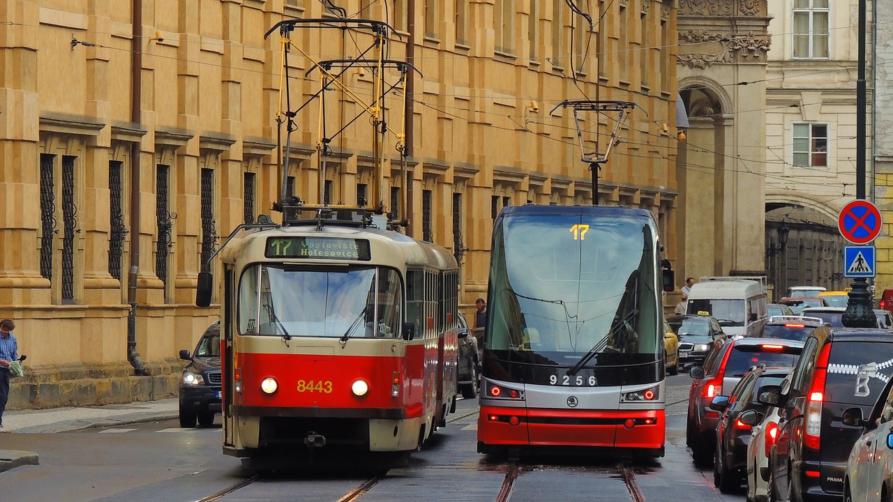 Prague, Tramvajus, Miestas, Čekų, Gatvė, Miesto, Kelionė, Respublika, Architektūra, Europa