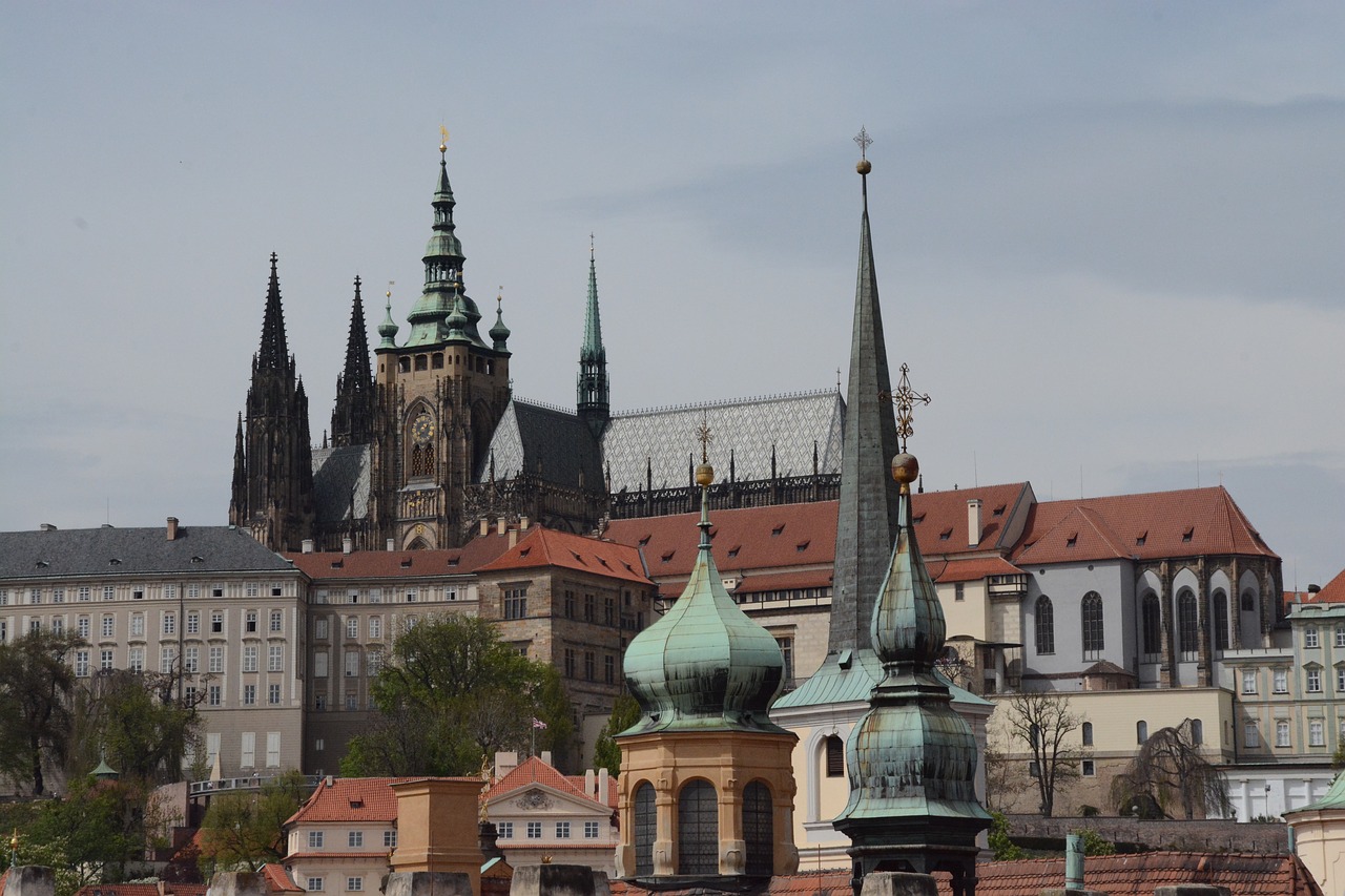 Praha,  Bokštai,  Miestas,  Bažnyčia,  Dangus,  Statyba,  Paminklas,  Architektūra,  Katedra,  Menas