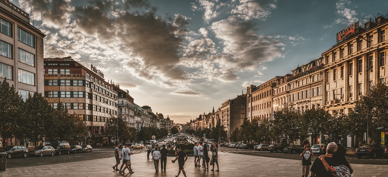 Praha,  Wenceslas Square,  Architektūra,  Fasadas,  Kapitalas,  Miestas,  Paminklas,  Art Nouveau,  Statyba,  Lankytinos Vietos