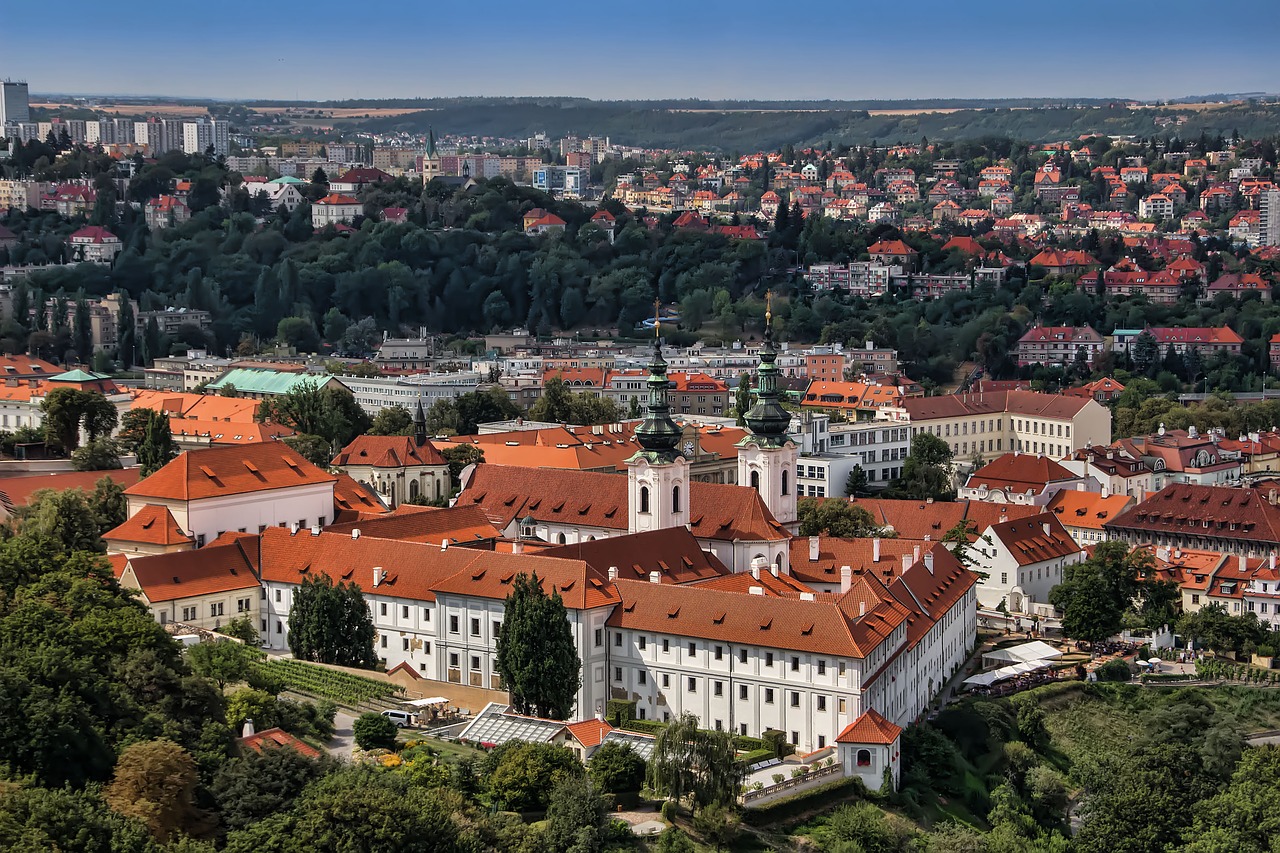 Praha,  Strahovský Vienuolynas,  Čekų,  Peržiūrėti,  Istoriškai, Nemokamos Nuotraukos,  Nemokama Licenzija