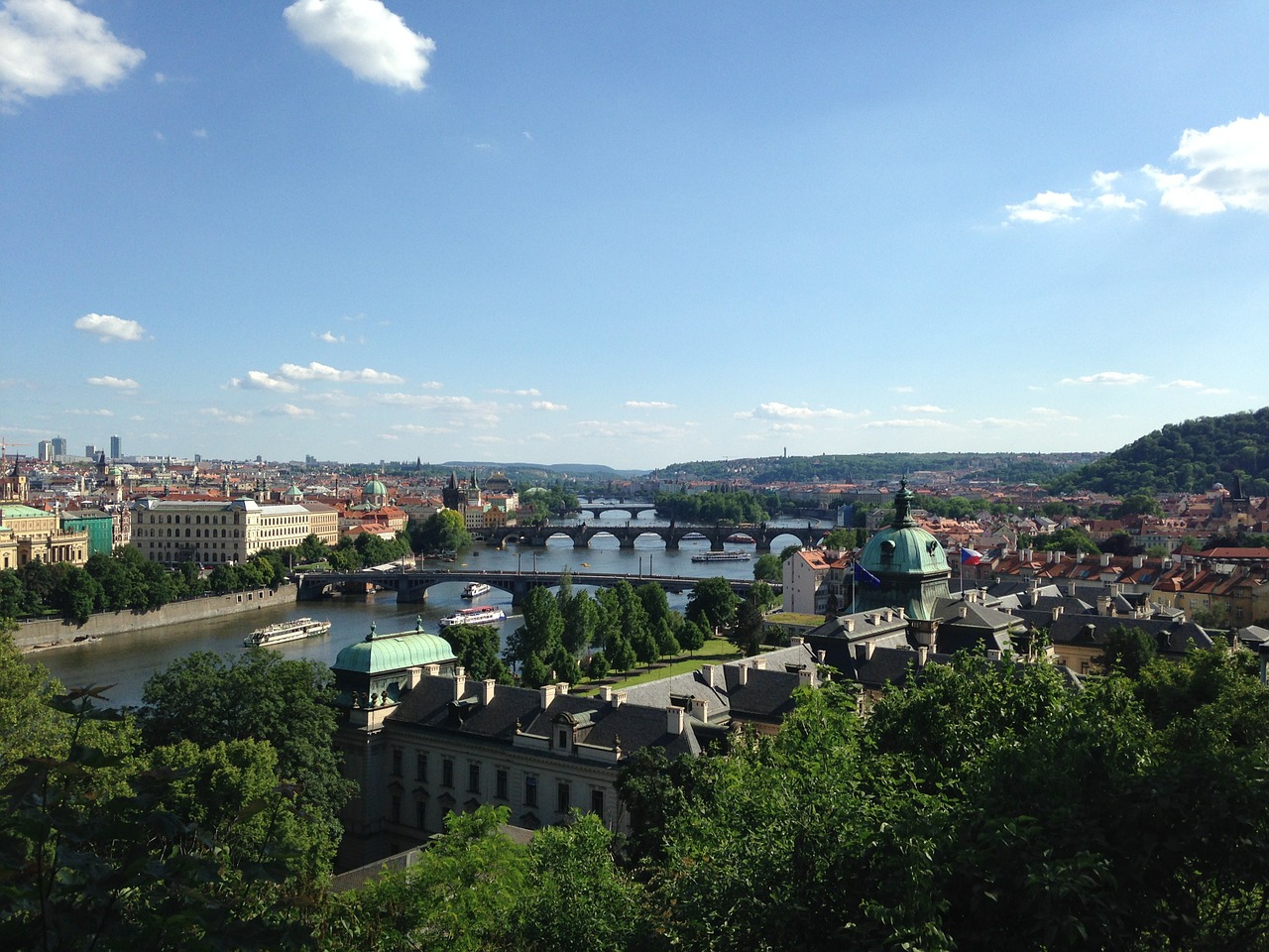 Prague, Vltava, Tiltai, Upė, Miestas, Nemokamos Nuotraukos,  Nemokama Licenzija