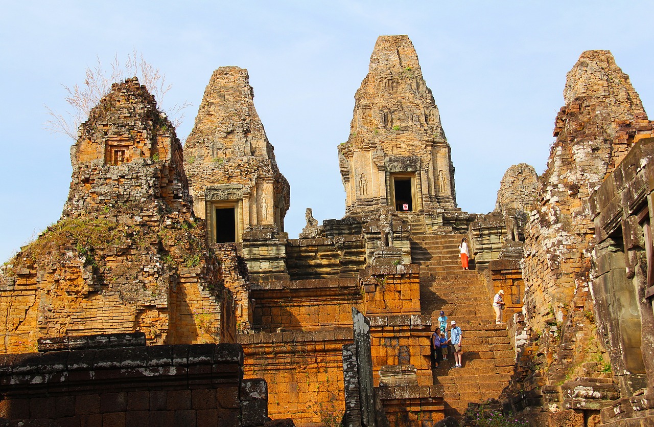 Kalnų Šventykla, Šventykla, Kelionė, Senovinis, Senas, Gražus, Angkor Wat, Siem Grižti, Kambodža, Asija