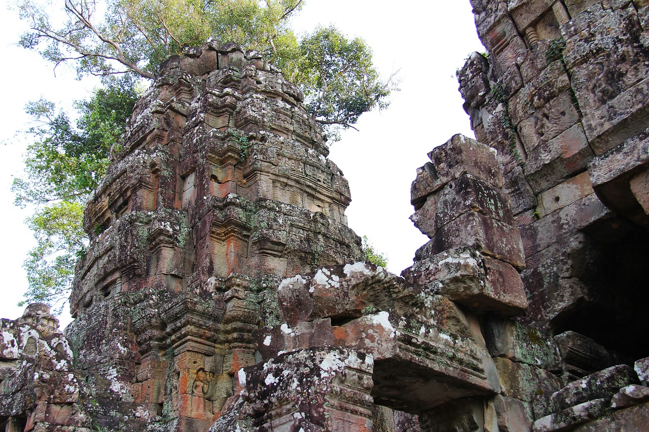 Preah Khan Šventykla, Šventykla, Kelionė, Senovinis, Senas, Gražus, Angkor Wat, Siem Grižti, Kambodža, Asija