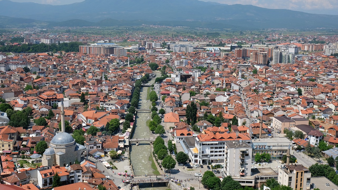 Prizren,  Kosovas,  Peržiūrėti,  Miestas,  Istorija,  Tiltas,  Didesnis,  Kraštovaizdis,  Miestovaizdis,  Senamiestis