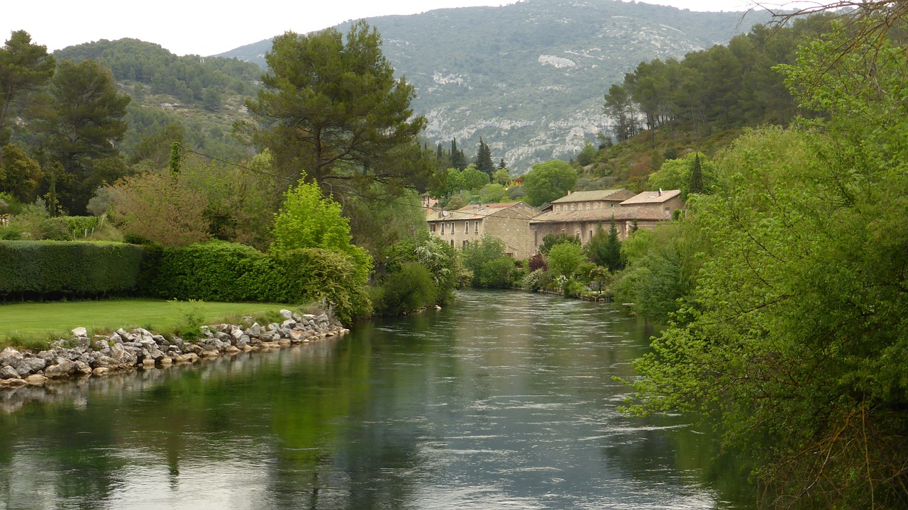 Provence, Šviesa, Spalva, Kraštovaizdis, Fontaine De Vaucluse, Upė, Sorgos, France, Nemokamos Nuotraukos,  Nemokama Licenzija