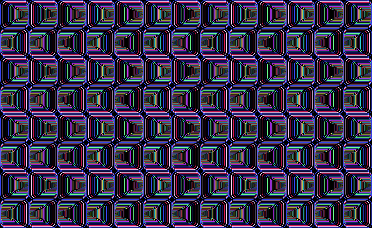 Psichodelinis, 70-Tieji Metai, 1970-Tieji Metai, Abstraktus, Geometrinis, Line Art, Spalvinga, Prizminis, Chromatinis, Vaivorykštė