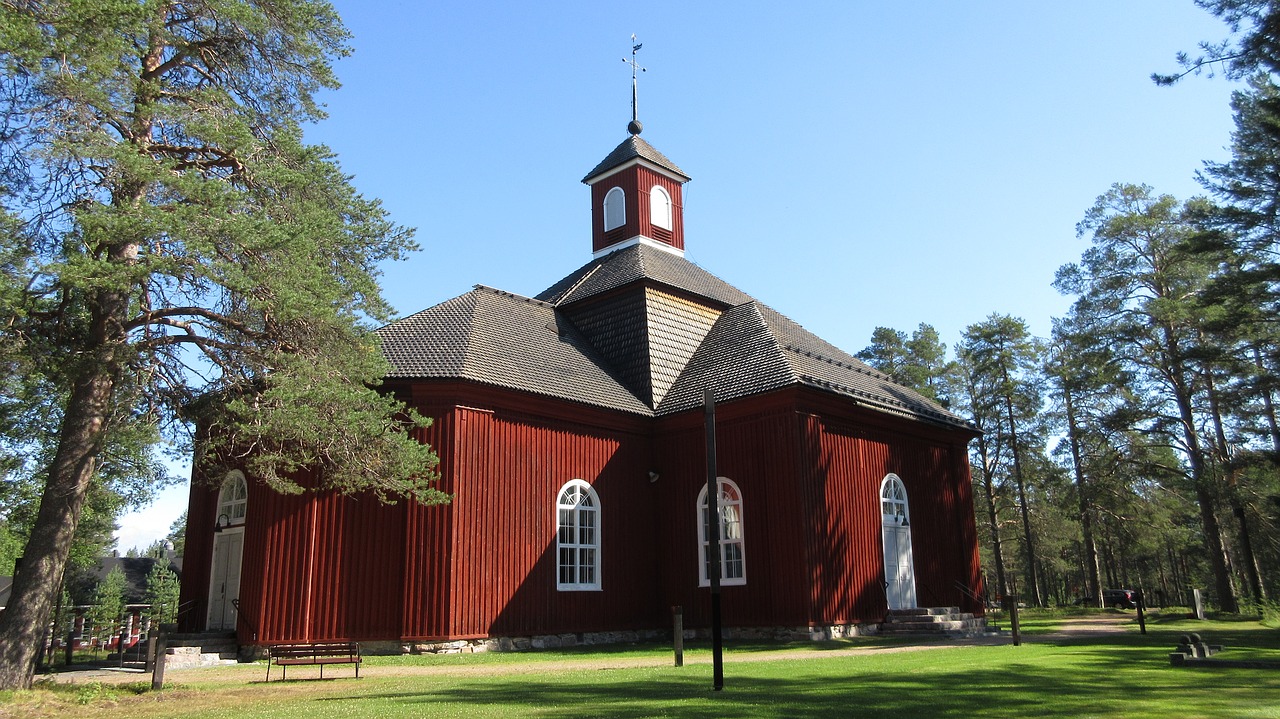 Pudasjärvi, Bažnyčia, Šiaurės Finlandas, Evangelikų Liuteronų, Nemokamos Nuotraukos,  Nemokama Licenzija