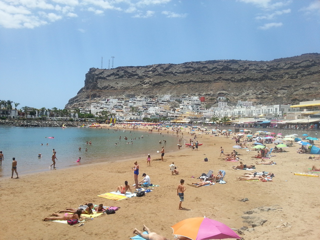 Puerto De Mogan, Gran Canaria, Papludimys, Nemokamos Nuotraukos,  Nemokama Licenzija