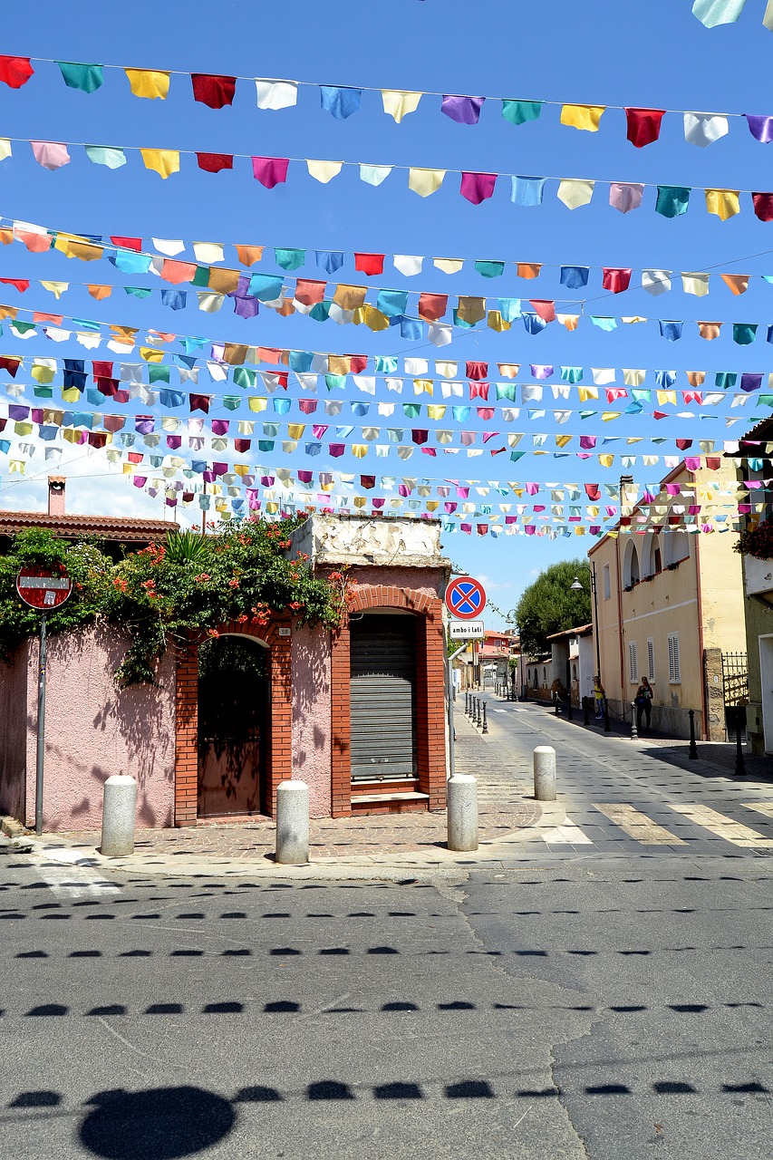 Pula Sardinia, Vėliavos, Gatvė, Miestas, Nemokamos Nuotraukos,  Nemokama Licenzija