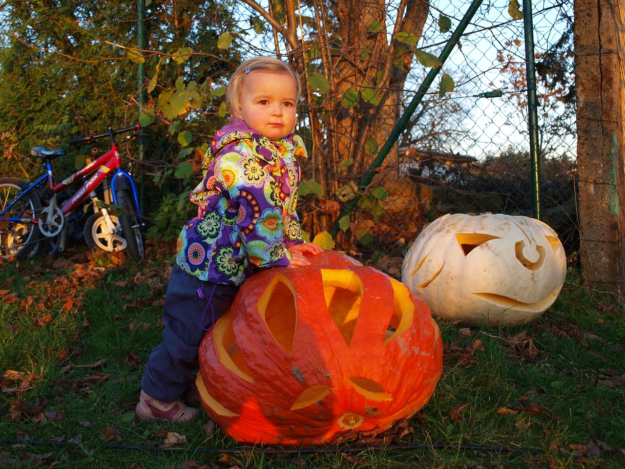 Moliūgas, Ruduo, Vaikai, Halloween, Oranžinė, Nemokamos Nuotraukos,  Nemokama Licenzija