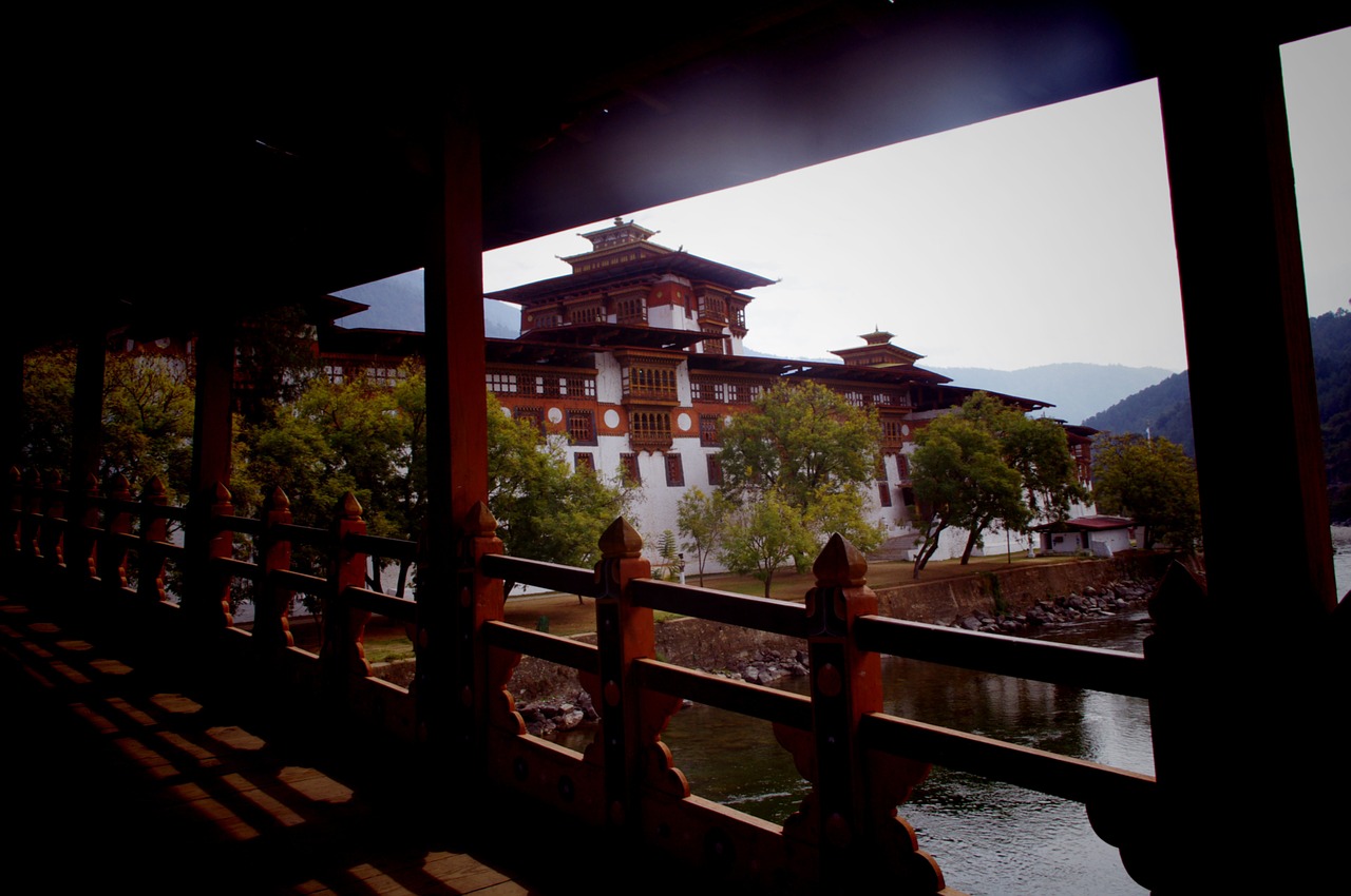 Punakha, Dzong, Butanas, Kelionė, Budizmas, Asija, Vienuolynas, Kultūra, Religija, Pastatas