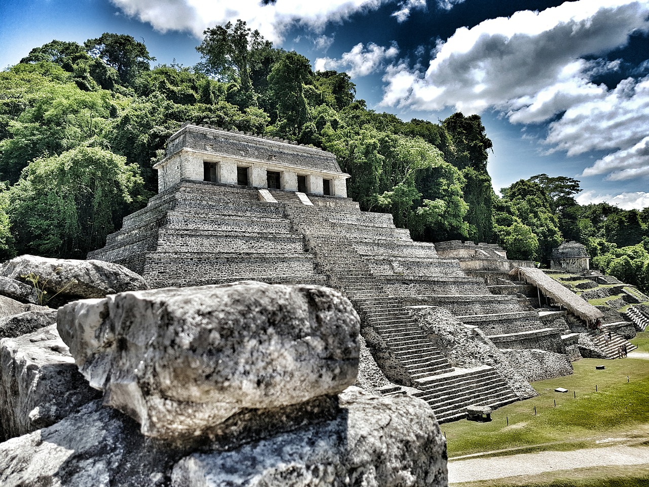 Piramidė, Palenque, Kraštovaizdis, Gamta, Meksika, Nemokamos Nuotraukos,  Nemokama Licenzija