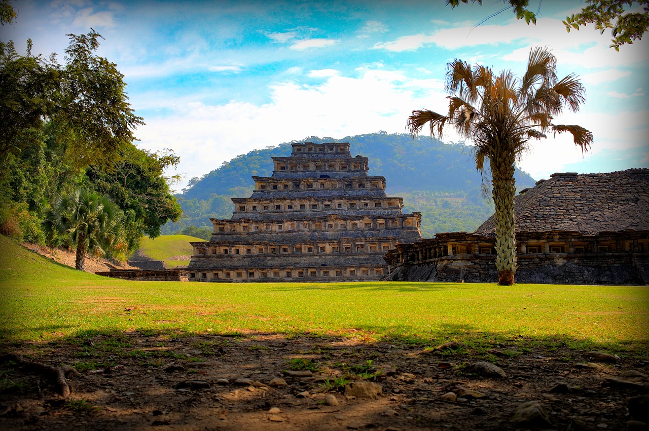 Piramidė, Maya, Meksika, Architektūra, Turizmas, Piramidės, Saulė, Griuvėsiai, Veracruz, Nemokamos Nuotraukos