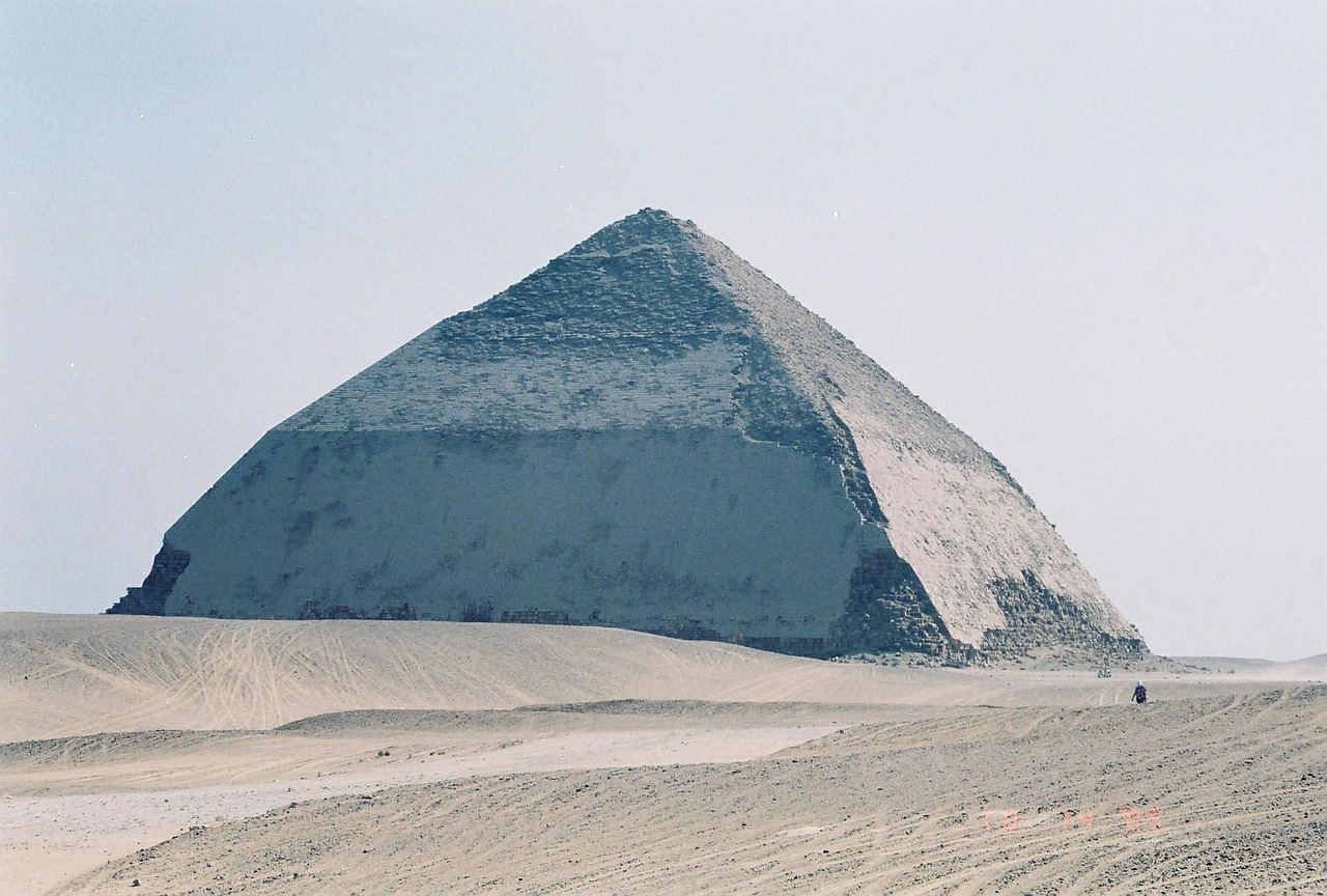 Piramidė, Sulenktas, Struktūra, Dizainas, Piramidinė, Balansas, Egiptas, Turizmas, Paveldas, Ekskursijos