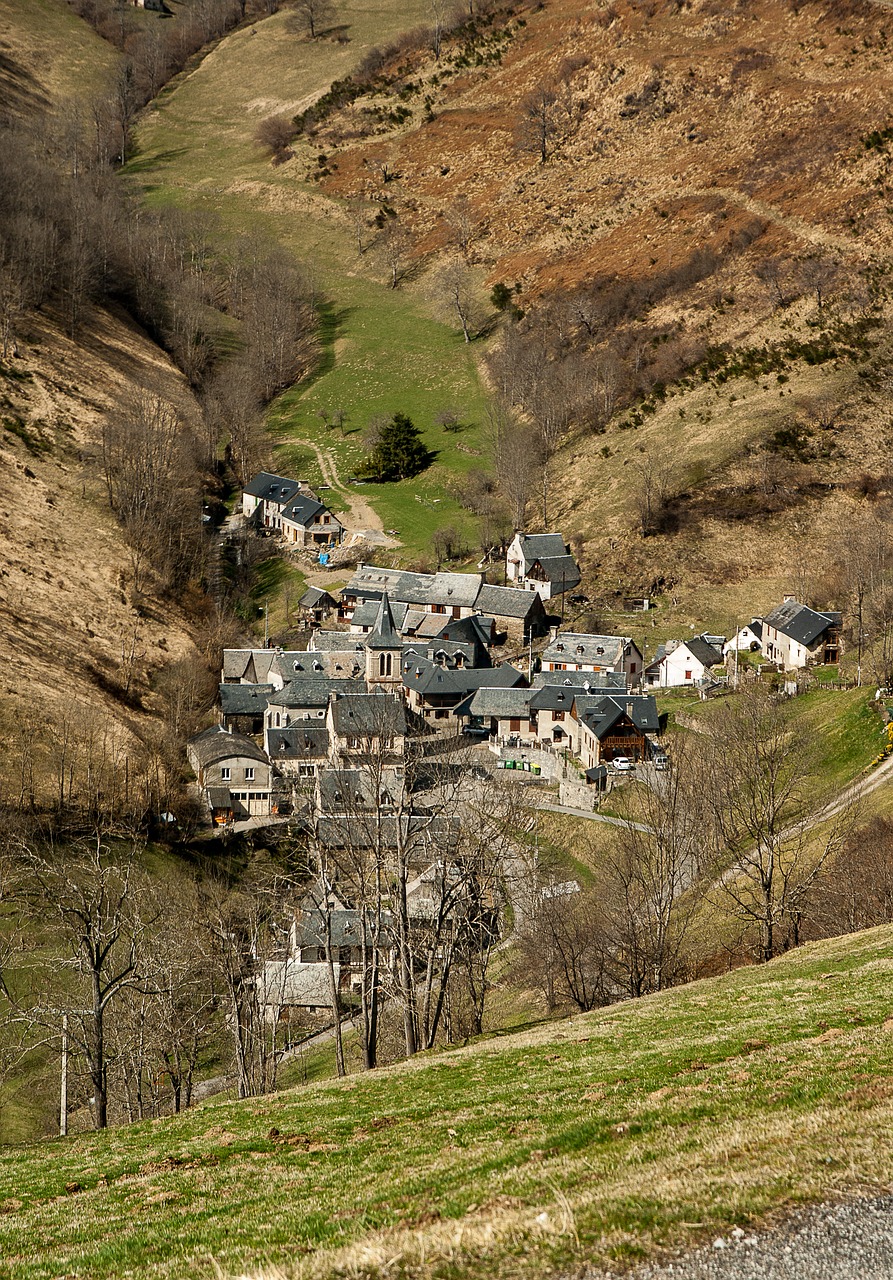 Pyrénées, Béarn, Slėnis, Kaimas, Praeiti Aspin, Nemokamos Nuotraukos,  Nemokama Licenzija