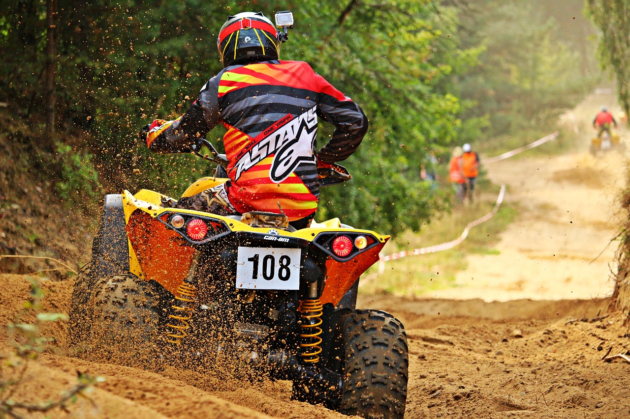 Quad, Smėlis, Kirsti, Motokroso, Enduro, Motokroso Važiavimas, Motociklų Sportas, Lenktynės, Motorsportas, Visureigė Transporto Priemonė