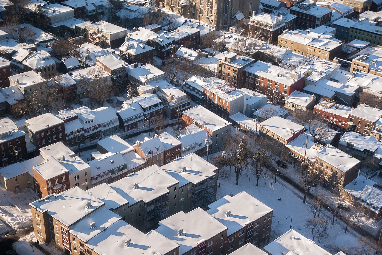 Québec, Pastatai, Žiema, Sniegas, Stogai, Nemokamos Nuotraukos,  Nemokama Licenzija