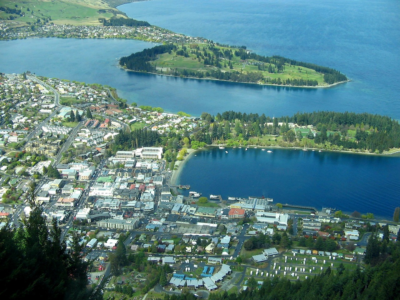 Queenstown, Naujoji Zelandija, Oro Vaizdas, Vaizdingas, Ekskursijos, Nemokamos Nuotraukos,  Nemokama Licenzija