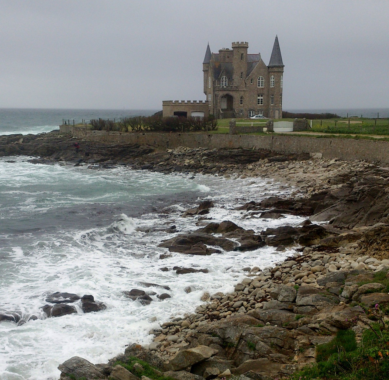 Quiberon, Kaimas, Brittany, France, Europa, Pilis, Pajūryje, Akmenys, Drebulys, Naršyti