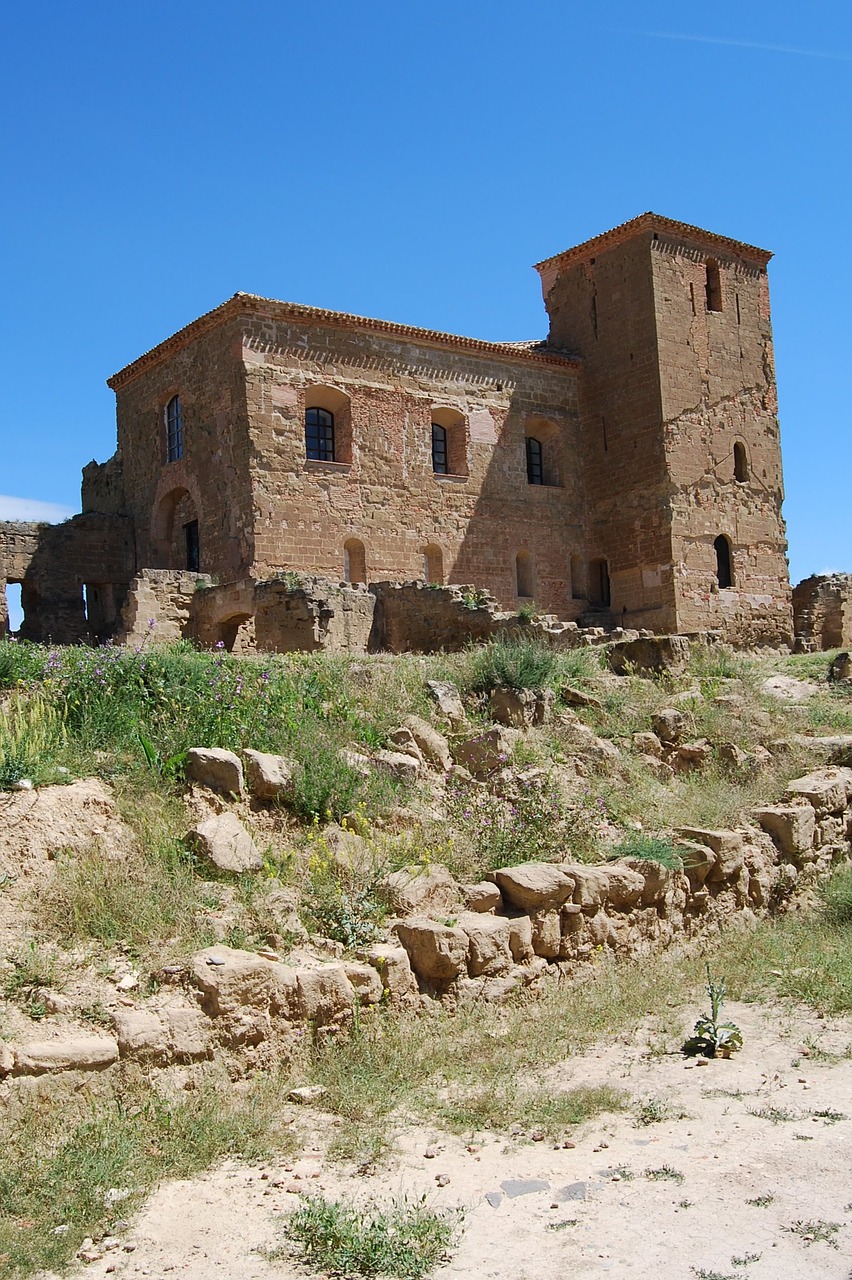 Quicena, Ispanija, Huesca, Aragonas, Pilis, Montearagon, Tvirtovė, Architektūra, Pastatas, Istorinis