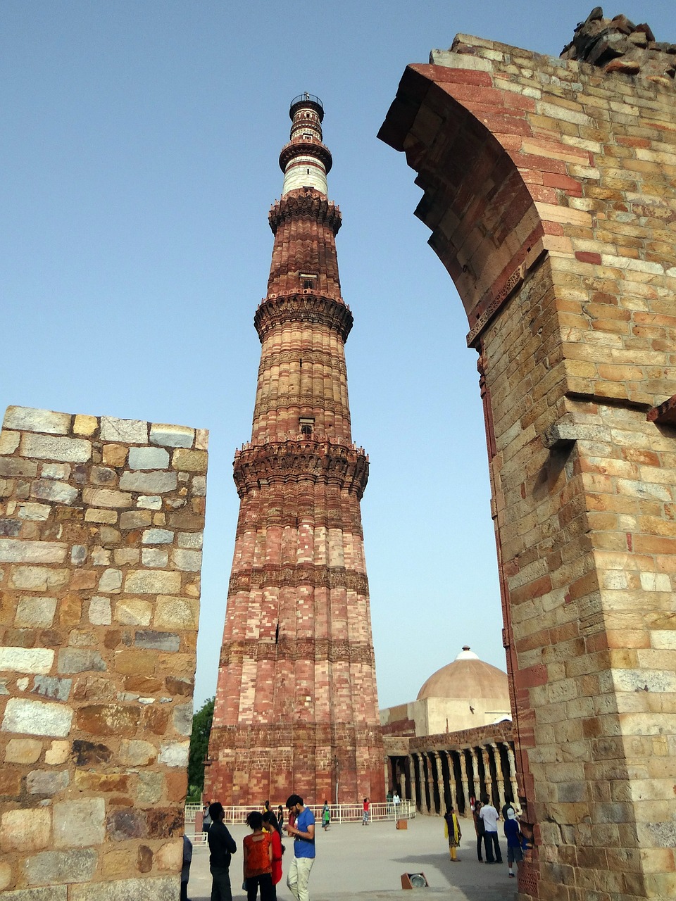 Qutb Minar, Qutub Minar, Qutab, Islamo Paminklas, Unesco Pasaulio Paveldo Vieta, Delhi, Paminklas, Mūrinis Mūras, Ramstis, Moghalas